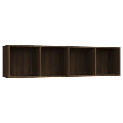 vidaXL Estantería/mueble de TV madera roble marrón 143x30x36 cm