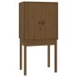 vidaXL Aparador alto madera maciza de pino marrón miel 60x40x120 cm vidaXL Aparador alto madera maciza de pino marrón miel 60x40x120 cm