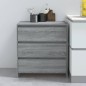 vidaXL Aparador de madera contrachapada gris Sonoma 70x41x75 cm