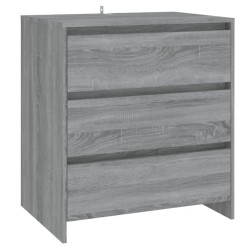 vidaXL Aparador de madera contrachapada gris Sonoma 70x41x75 cm