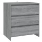 vidaXL Aparador de madera contrachapada gris Sonoma 70x41x75 cm