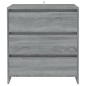 vidaXL Aparador de madera contrachapada gris Sonoma 70x41x75 cm