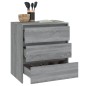 vidaXL Aparador de madera contrachapada gris Sonoma 70x41x75 cm