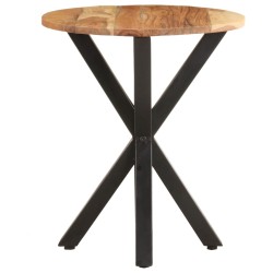 vidaXL Mesa auxiliar de madera maciza de acacia 48x48x56 cm
