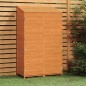 vidaXL Cobertizo de jardín madera maciza abeto marrón 102x52x174,5cm vidaXL Cobertizo de jardín madera maciza abeto marrón 102x52x174,5cm