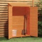 vidaXL Cobertizo de jardín madera maciza abeto marrón 102x52x174,5cm vidaXL Cobertizo de jardín madera maciza abeto marrón 102x52x174,5cm