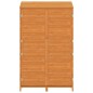 vidaXL Cobertizo de jardín madera maciza abeto marrón 102x52x174,5cm vidaXL Cobertizo de jardín madera maciza abeto marrón 102x52x174,5cm