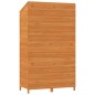vidaXL Cobertizo de jardín madera maciza abeto marrón 102x52x174,5cm vidaXL Cobertizo de jardín madera maciza abeto marrón 102x52x174,5cm