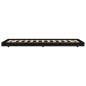 vidaXL Estructura de cama madera maciza de pino negro 90x190 cm