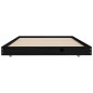 vidaXL Estructura de cama madera maciza de pino negro 90x190 cm