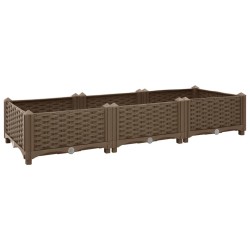 vidaXL Arriate 120x40x23 cm polipropileno