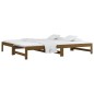 vidaXL Sofá cama extraíble madera maciza de pino marrón 2x(90x200) cm vidaXL Sofá cama extraíble madera maciza de pino marrón 2x(90x200) cm