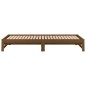 vidaXL Sofá cama extraíble madera maciza de pino marrón 2x(90x200) cm vidaXL Sofá cama extraíble madera maciza de pino marrón 2x(90x200) cm