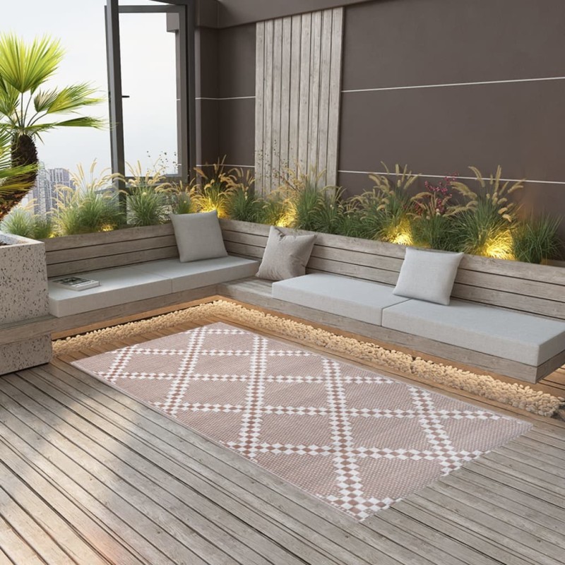 vidaXL Alfombra de exterior PP marrón 190x290 cm vidaXL Alfombra de exterior PP marrón 190x290 cm
