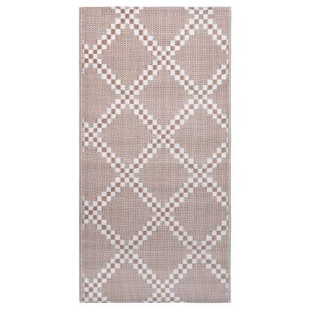 vidaXL Alfombra de exterior PP marrón 190x290 cm