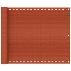 vidaXL Toldo para balcón HDPE azul 75x600 cm