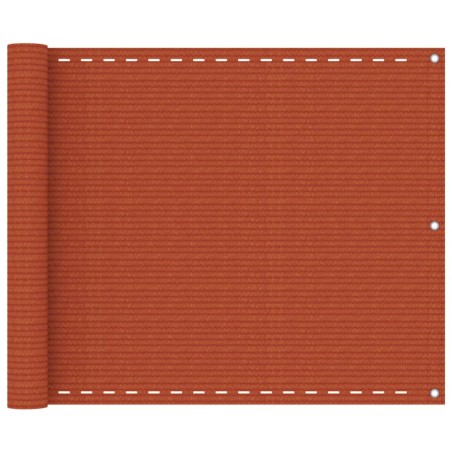 vidaXL Toldo para balcón HDPE azul 75x600 cm