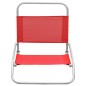 vidaXL Sillas de playa plegables 2 unidades tela rojo vidaXL Sillas de playa plegables 2 unidades tela rojo