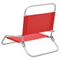 vidaXL Sillas de playa plegables 2 unidades tela rojo vidaXL Sillas de playa plegables 2 unidades tela rojo