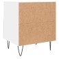 vidaXL Mesita de noche madera de ingeniería blanco 40x35x47,5 cm vidaXL Mesita de noche madera de ingeniería blanco 40x35x47,5 cm