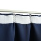 vidaXL Cortinas opacas con ganchos 2 unidades azul 140x245 cm vidaXL Cortinas opacas con ganchos 2 unidades azul 140x245 cm