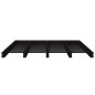 vidaXL Cama de palets madera maciza pino negra King Size 150x200 cm