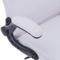 vidaXL Silla giratoria ajustable de cuero artificial  