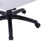vidaXL Silla giratoria ajustable de cuero artificial  