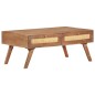 vidaXL Mesa de centro de madera maciza de mango 100x60x40 cm