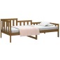 vidaXL Sofá cama de madera maciza de pino marrón miel 90x190 cm vidaXL Sofá cama de madera maciza de pino marrón miel 90x190 cm