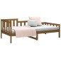 vidaXL Sofá cama de madera maciza de pino marrón miel 90x190 cm vidaXL Sofá cama de madera maciza de pino marrón miel 90x190 cm