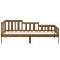 vidaXL Sofá cama de madera maciza de pino marrón miel 90x190 cm vidaXL Sofá cama de madera maciza de pino marrón miel 90x190 cm