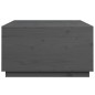 vidaXL Mesa de centro de madera maciza de pino gris 80x80x45 cm vidaXL Mesa de centro de madera maciza de pino gris 80x80x45 cm
