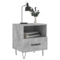 vidaXL Mesita noche 2 uds madera ingeniería gris hormigón 40x35x47,5cm vidaXL Mesita noche 2 uds madera ingeniería gris hormigón 40x35x47,5cm