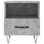 vidaXL Mesita noche 2 uds madera ingeniería gris hormigón 40x35x47,5cm vidaXL Mesita noche 2 uds madera ingeniería gris hormigón 40x35x47,5cm