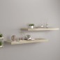 vidaXL Estantes flotantes de pared 2 uds MDF roble 90x23,5x3,8 cm vidaXL Estantes flotantes de pared 2 uds MDF roble 90x23,5x3,8 cm