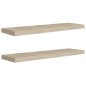 vidaXL Estantes flotantes de pared 2 uds MDF roble 90x23,5x3,8 cm vidaXL Estantes flotantes de pared 2 uds MDF roble 90x23,5x3,8 cm
