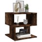 vidaXL Mesa auxiliar madera contrachapada roble ahumado 40x40x40 cm vidaXL Mesa auxiliar madera contrachapada roble ahumado 40x40x40 cm