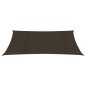 vidaXL Toldo de vela HDPE marrón 160 g/m² 2x4,5 m  