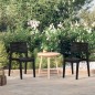 vidaXL Sillas de jardín 2 unidades polipropileno gris antracita vidaXL Sillas de jardín 2 unidades polipropileno gris antracita