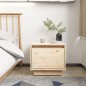 vidaXL Mesitas de noche 2 uds madera maciza de pino 35x34x32 cm vidaXL Mesitas de noche 2 uds madera maciza de pino 35x34x32 cm