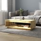 vidaXL Mesa de centro de madera maciza de abeto 110x50x33,5 cm vidaXL Mesa de centro de madera maciza de abeto 110x50x33,5 cm
