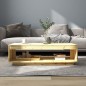 vidaXL Mesa de centro de madera maciza de abeto 110x50x33,5 cm vidaXL Mesa de centro de madera maciza de abeto 110x50x33,5 cm