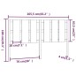 vidaXL Cabecero de cama madera maciza de pino 165,5x4x100 cm vidaXL Cabecero de cama madera maciza de pino 165,5x4x100 cm