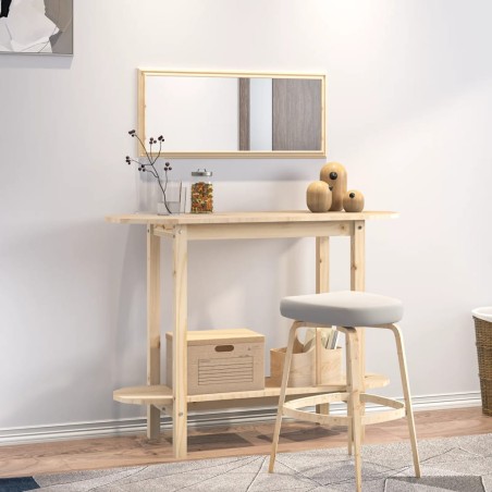 vidaXL Mesa consola madera maciza de pino 110x40x80 cm