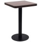 vidaXL Mesa de bistró MDF marrón oscuro 50x50 cm vidaXL Mesa de bistró MDF marrón oscuro 50x50 cm