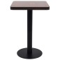 vidaXL Mesa de bistró MDF marrón oscuro 50x50 cm vidaXL Mesa de bistró MDF marrón oscuro 50x50 cm