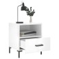 vidaXL Mesita noche 2 uds madera ingeniería blanco brillo 40x35x47,5cm vidaXL Mesita noche 2 uds madera ingeniería blanco brillo 40x35x47,5cm