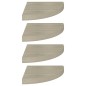 vidaXL Estantes flotantes de esquina 4 uds MDF roble 35x35x3,8 cm vidaXL Estantes flotantes de esquina 4 uds MDF roble 35x35x3,8 cm