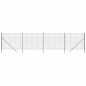vidaXL Cerca de alambre de acero galvanizado gris antracita 1,8x10 m vidaXL Cerca de alambre de acero galvanizado gris antracita 1,8x10 m